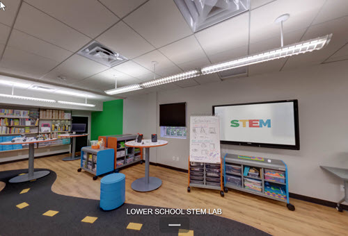 Lower School STEM  classroom | Custom 360 Virtual Tour 